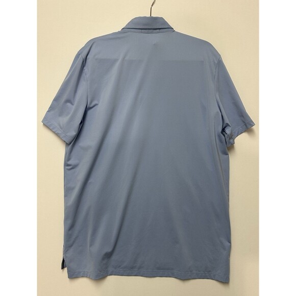 Greyson Polo Shirt Mens Large Blue Golf Performance Stretch Wicking Preppy - Picture 2 of 14
